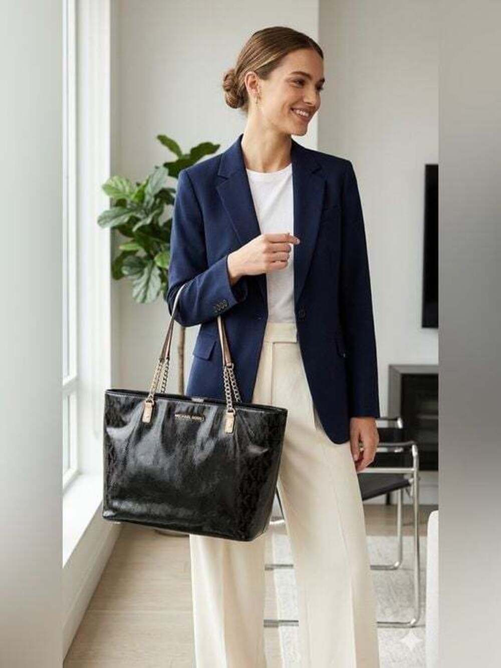 [JUST IN] Large East West Chain Tote Michael Kors Jet Set Item